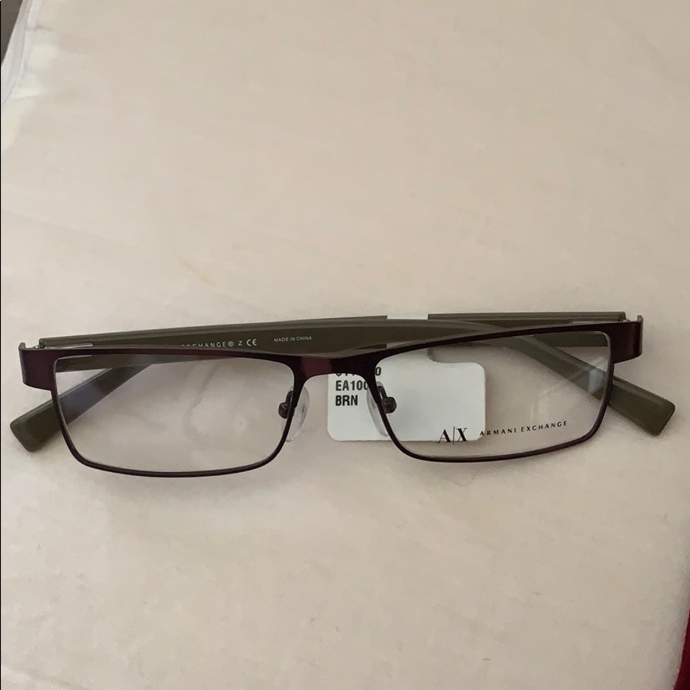 Brown Armani Exchange glasses for vision!